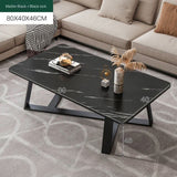 Living Room Modern Coffee Tables Small Marble Metal Narrow Dining Table Set