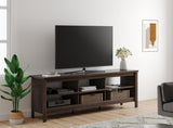 TV Cabinet with 6 Storage, Living Room TV Console Table Entertainment Center