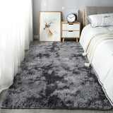 Fluffy Tie Dye Carpets For Bedroom Decor Modern Home Floor Mat Large Washable Nordica