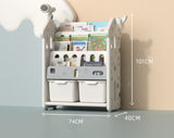 Large Capacity Children's Room Rack Multi-layer Storage Shelves Drawer Design Book Cabinet