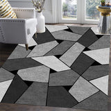Geometric Carpet For Living Room Anti-slip Pattern Print Indoor Area  Home Floor Mat Velvet