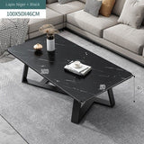 Living Room Modern Coffee Tables Small Marble Metal Narrow Dining Table Set