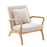 Reading Chair Wooden Chairs for Bedroom Nordic Armchair Easy Assembly