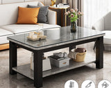 Modern Coffee Table Italy Luxury Wood Frame Square Small Space Storage Coffee Table