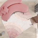 Nordic Style Sofa Coffee Table Mat Pink Cute Living Room Rug Girl Bedroom