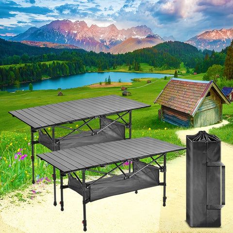 Table Barbecue Folding Camping Harmful Equipment Can be lifted Collapsible