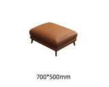 Luxury Italian style leather solid wood sofa leather art simple living room straight row