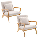 Reading Chair Wooden Chairs for Bedroom Nordic Armchair Easy Assembly