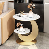 Living Room Coffee Tables Round Luxury Bedside Gold Hall Coffee Table Console Design