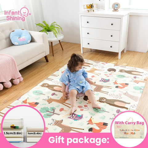 Infant Shining Baby Play Mat Puzzle Children Mat Thickened Tapete