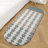 Modern Geometry Soft Long Carpet For Bedroom Bedside Non slip