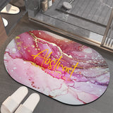 Quick-Drying Absorbent Bathmat Bathroom Diatom Mud Stone Pattern Anti-Slip