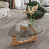 Transparent Glass Center Coffee Tables Living Room Small Tea Table