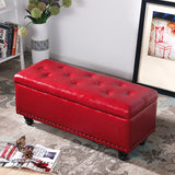 European storage stool solid wood shoes bench multi-function storage