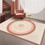 Nordic Style Sofa Coffee Table Mat Pink Cute Living Room Rug Girl Bedroom