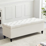GERICCO 51-inch Storage Ottoman Large Storage Bench Nordic Furniture Upholstered