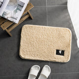 High-hair bathroom toilet door absorbent floor mat carpet bedroom non-slip