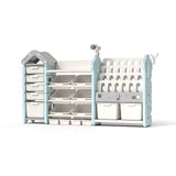 Large Capacity Children's Room Rack Multi-layer Storage Shelves Drawer Design Book Cabinet