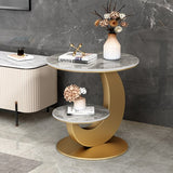 Living Room Coffee Tables Round Luxury Bedside Gold Hall Coffee Table Console Design