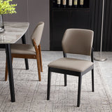 Modern Comfortable Dining Chairs Wood Beauty Salon Kitchen Soft Dining Chair