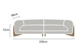 Vintage Bed Sofa Xxl Wood Legs Relax Designer Luxury Armchair Couch