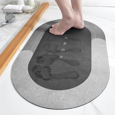 Bathmat Super Absorbent Nonslip Diatom Mud Bathroom Rug Quick Drying