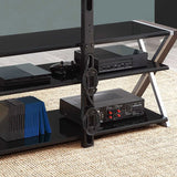 Whalen Xavier 3-in-1 Television Stand, Black