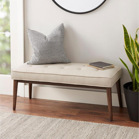 Upholstered Bench, Solid Wood Stools, Modern Furniture, For Entryway