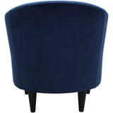 Barrel Accent Chair, Vanilla Dream Beige, Velvet Upholstery