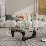 Transparent Glass Center Coffee Tables Living Room Small Tea Table