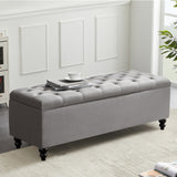 GERICCO 51-inch Storage Ottoman Large Storage Bench Nordic Furniture Upholstered