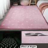 Large Area Living Short Hair Glow-in-the-dark Carpet Girl's Room Mat Floor Rug Bedroom Washable