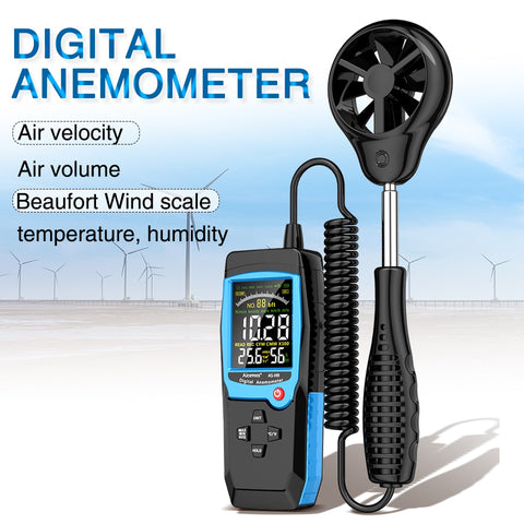 Digital Anemometer Handheld Split Type Wind Speed Meter Wind Power