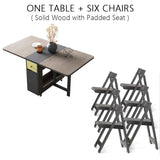 Fashion Folding Dining Table Furniture Multifunctional Rectangle Foldable