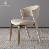 Simple and luxurious metal backrest dining chairs living room dining room chairs