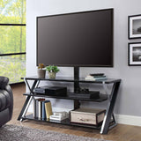 Whalen Xavier 3-in-1 Television Stand, Black