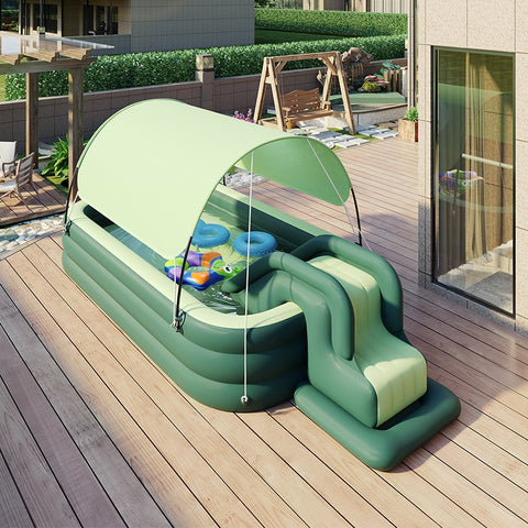 Swimming Pool Large Family for Children Inflatable Sunshade Folding Pool for Garde