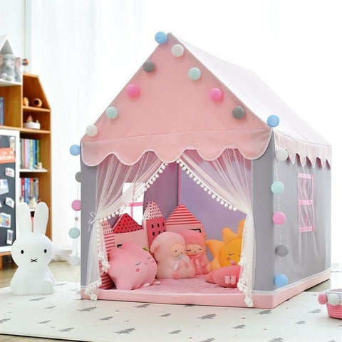Children Princess Castle Tents Portable Indoor Outdoor Teepee Tent for Kids