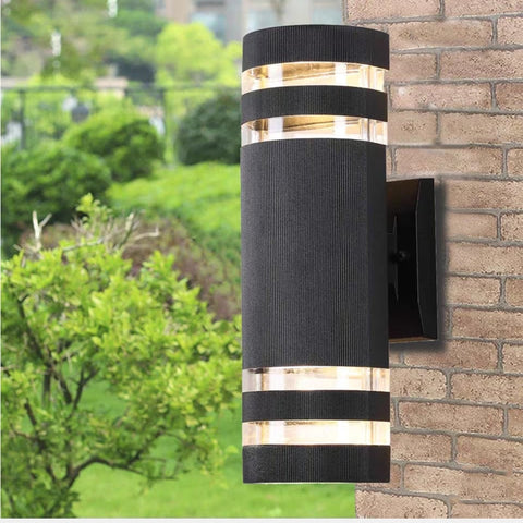 Semicircle double head light up and down courtyard moisture proof